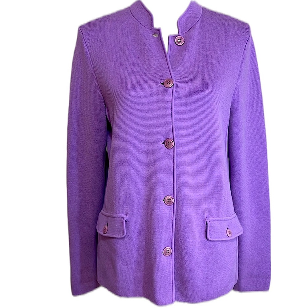 Talbots Purple Cardigan